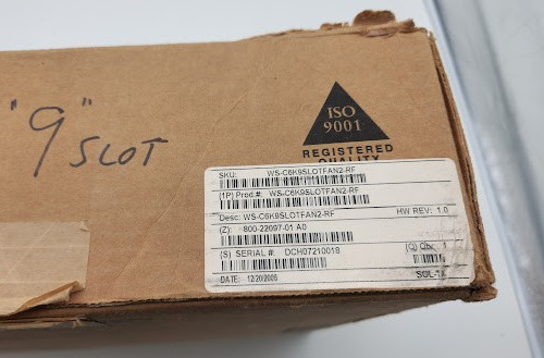 Cisco WS-C6K-9SLOT-FAN2