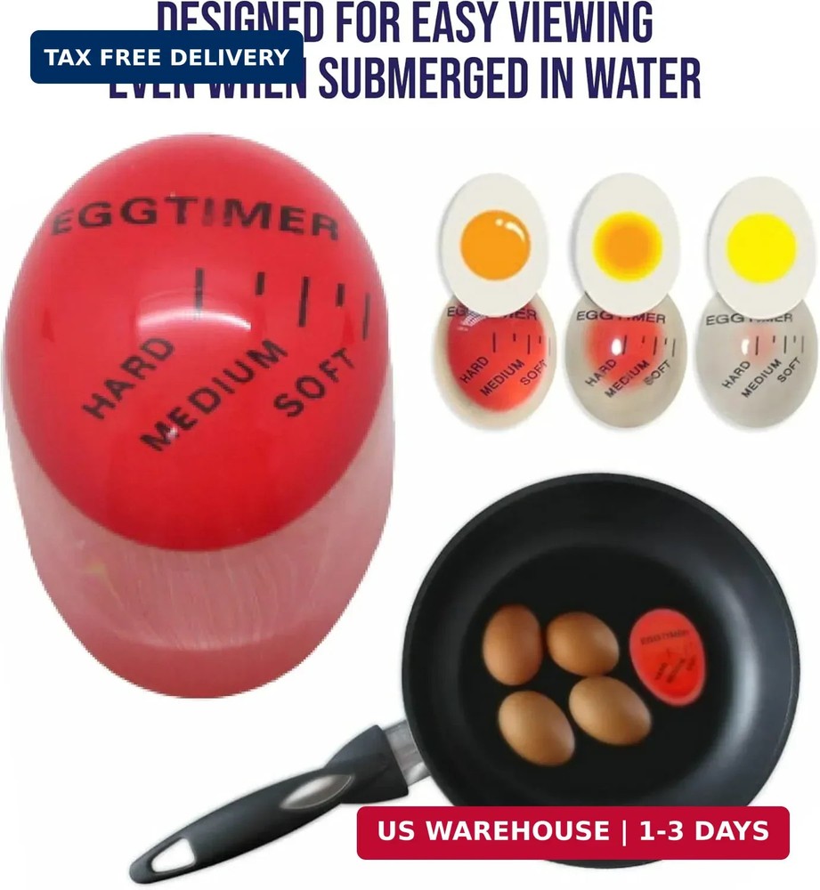Egg Timer for Boiling Eggs (2 pcs) - Color Changing Indicator for