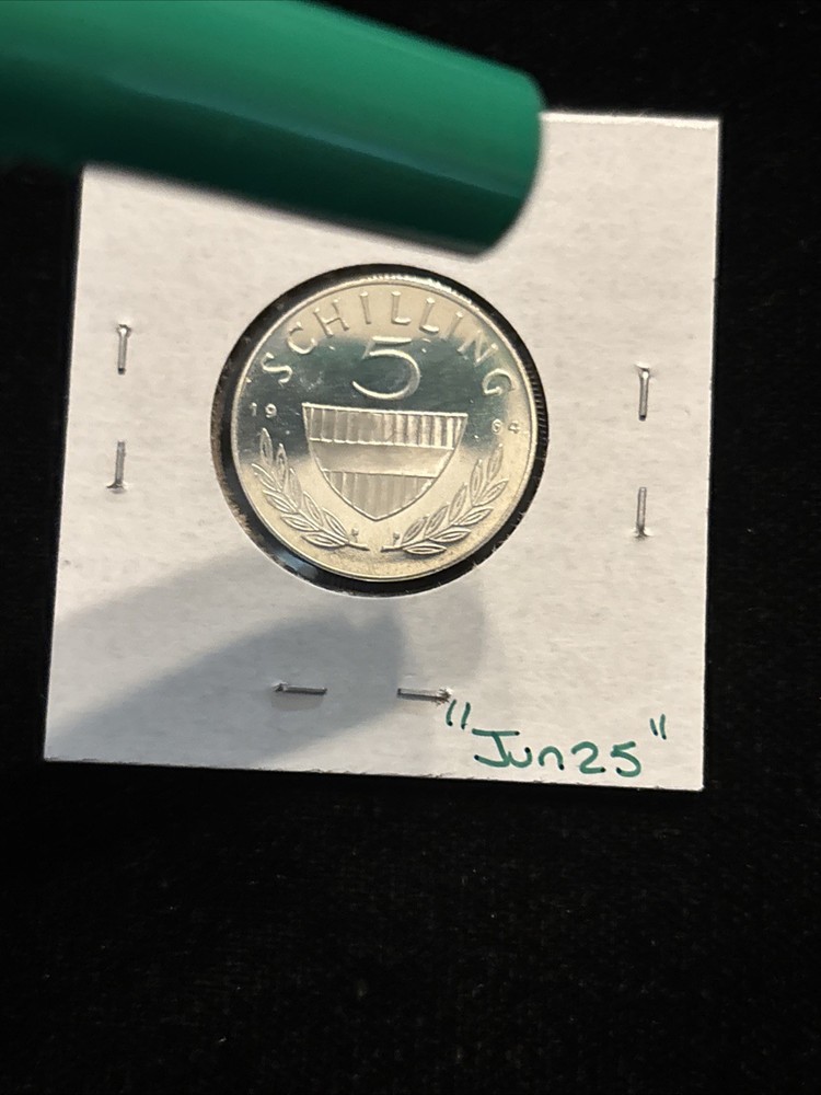 1964 Austria 5 Schilling Proof Silver “jun25”