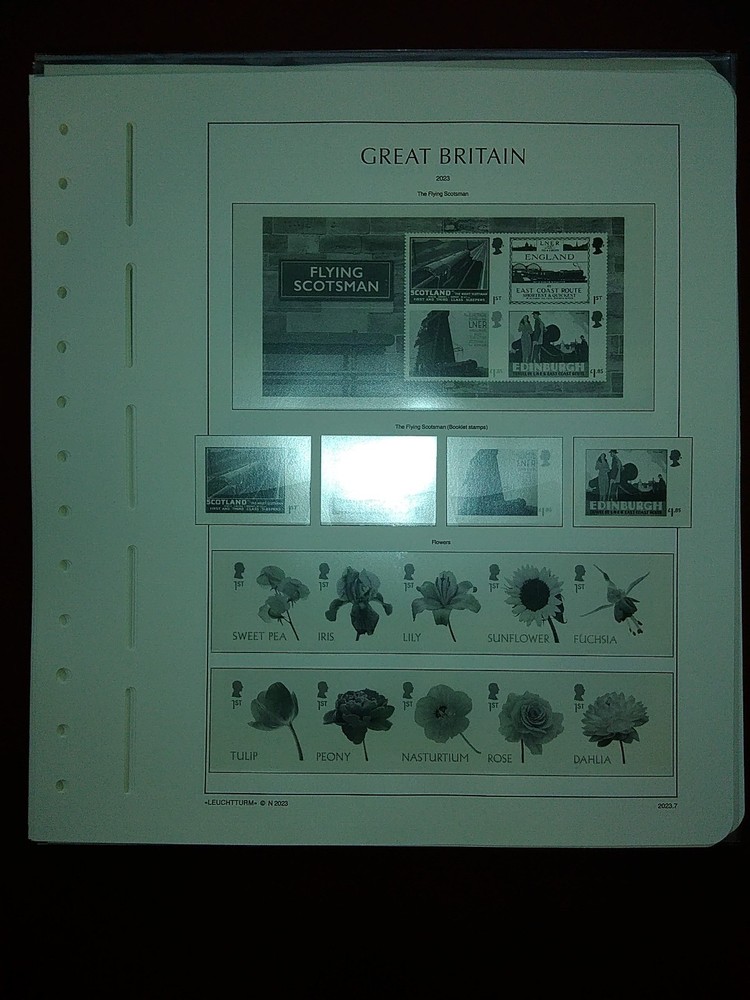 LIGHTHOUSE Commemorative Hingeless album pages Great Britain 2023 Used R2023