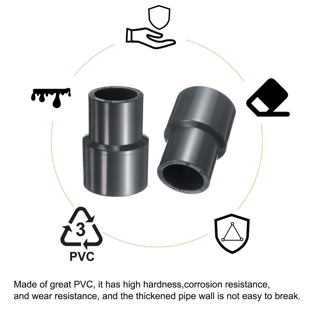 3pcs Reduce Coupling 1 x 3/4" Increaser/Reducer Coupling Pipe Fitting