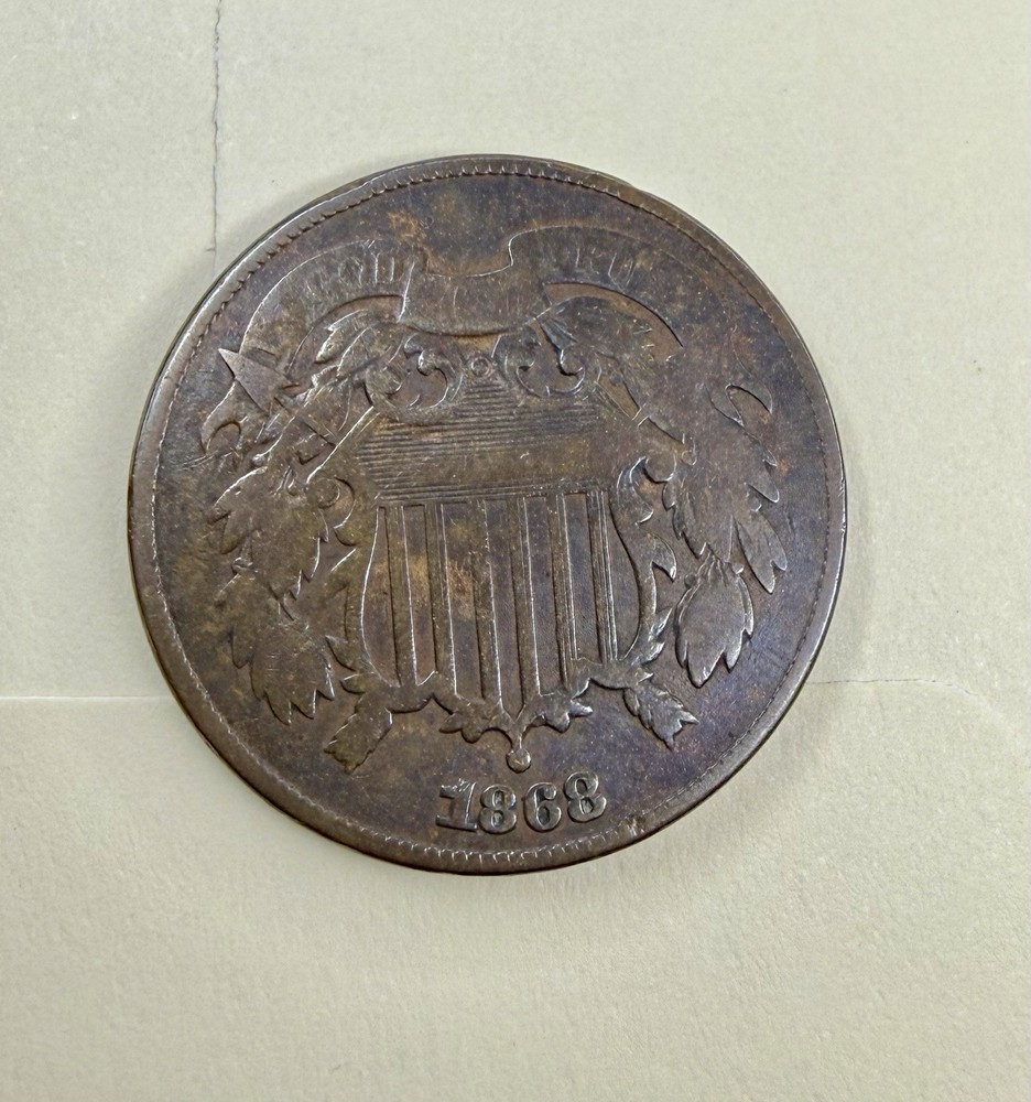 1868 Two Cent Piece | Better Date Limited Denomination Type Coin