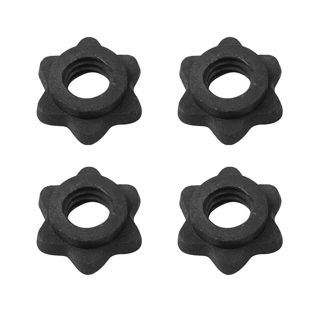 4pcs Spinlock Collars, 1 inch Dumbbell Hex Nut Barbell Spin-Lock Collars Scre...