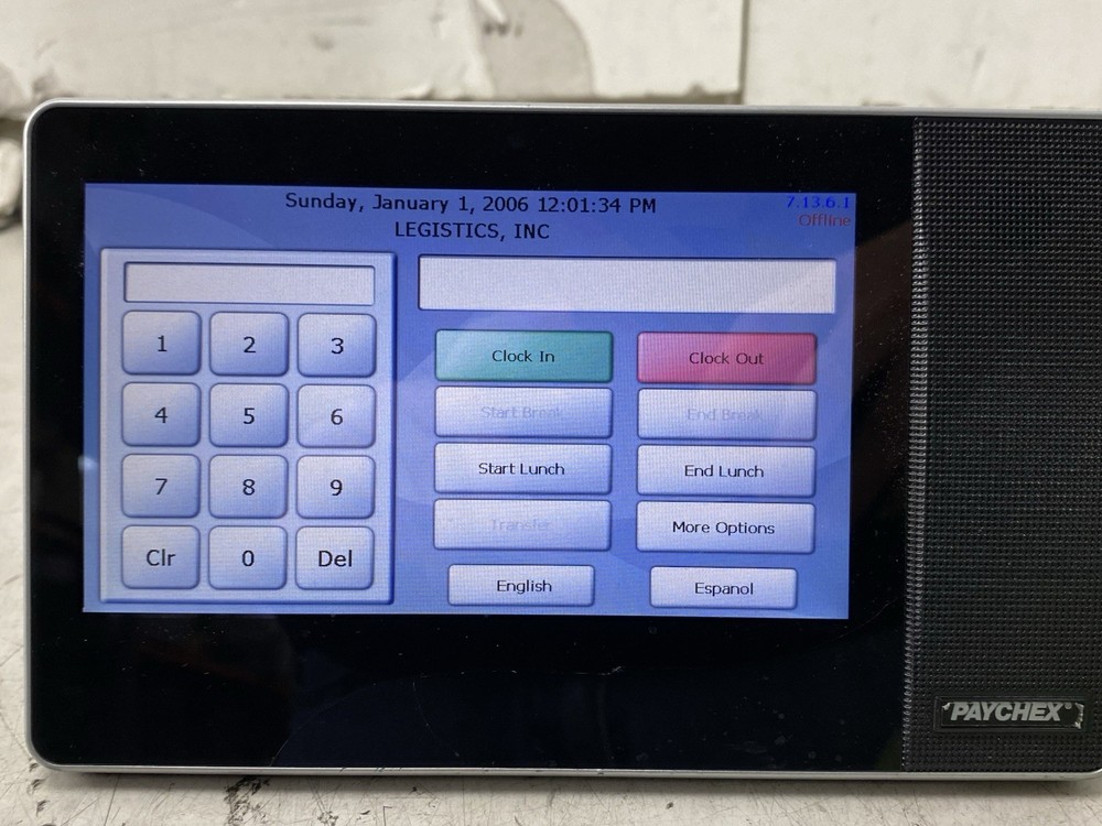 PAYCHEX Paychex Time Clock Model PX 6679145000237