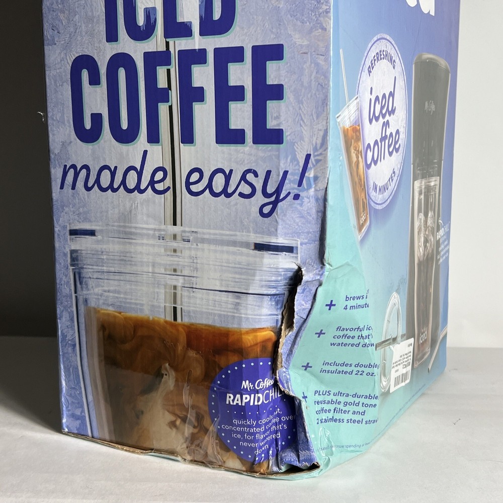 Mr. COFFEE - Single Serve ICED Coffee Maker - New Damaged Box