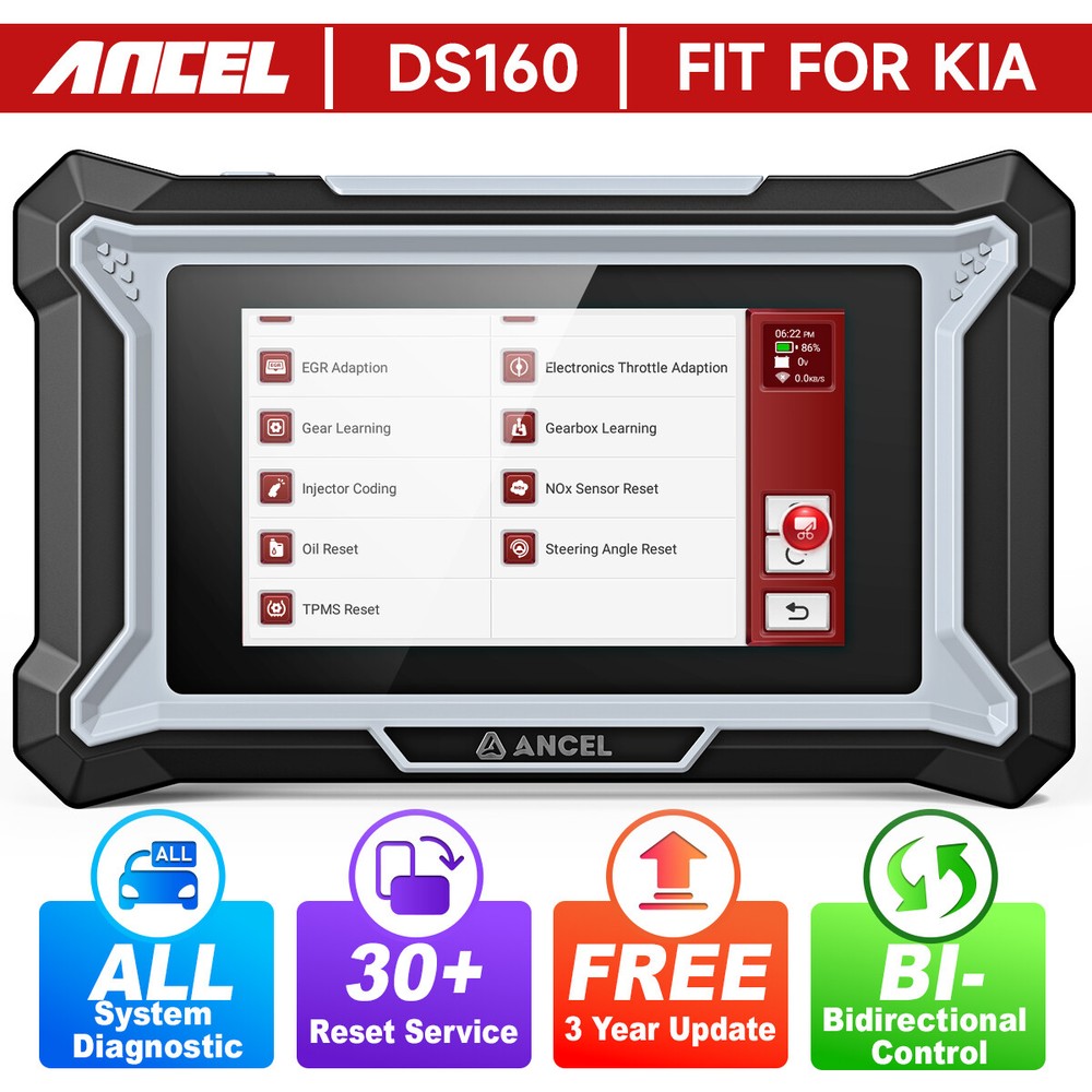 for Kia Hyundai All System Bidirectional Car Diagnostic OBD2 Scanner ECU Coding