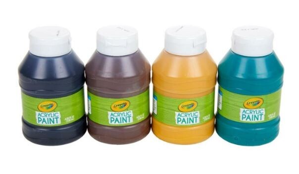 Crayola Acrylic Paint Earth Colors - 4 Pack