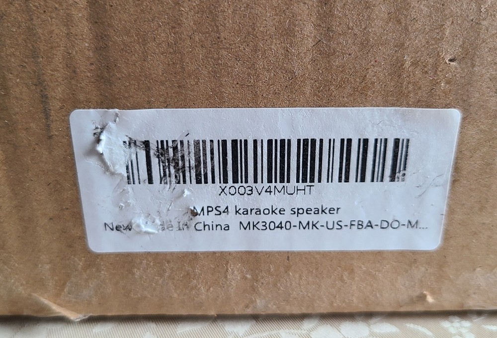 Moukey Karaoke Machine Gray Portable Bluetooth PA System Bluetooth Speaker 150W