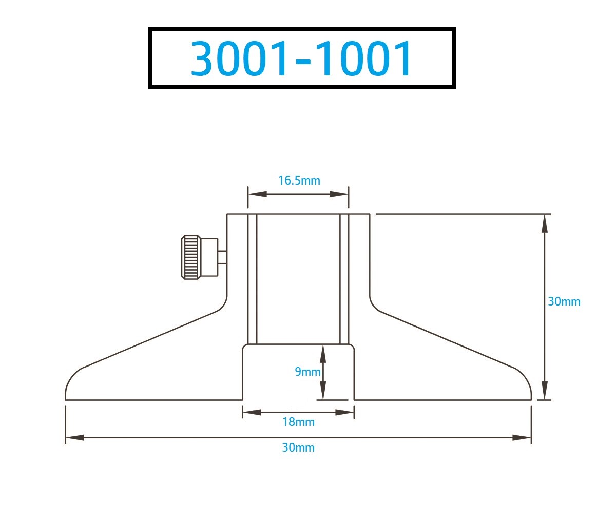 DASQUA 3" DEPTH BASE FOR 6" CALIPERS (3001-1001)