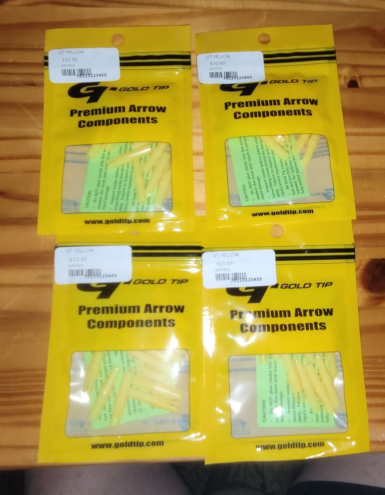 Gold Tip 248GT Yellow, 4 Packages , NEW