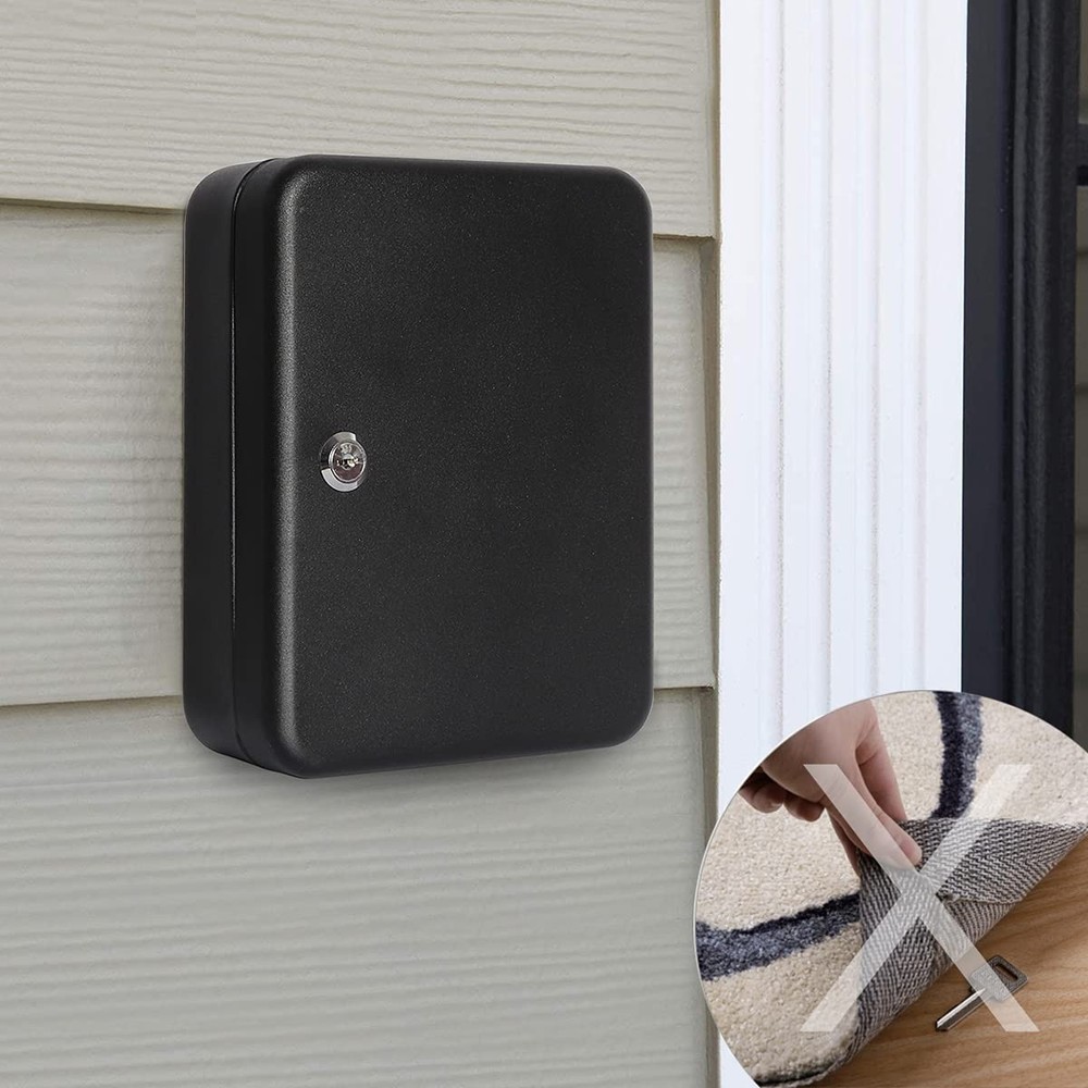 Key Cabinet Wall Mount,Locking Key Organizer, Key Storage Lock Box with Key L...