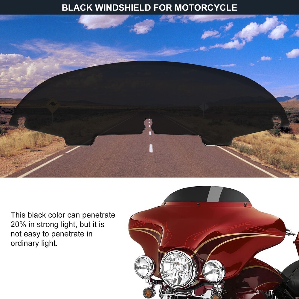 4.5" Windshield Windscreen For Harley Electra Glide Classic FLHTC FLHTCU 97-13