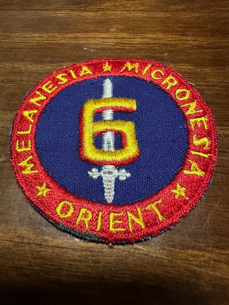 WW2 USMC Marine Corps 6th Marine Division Patch