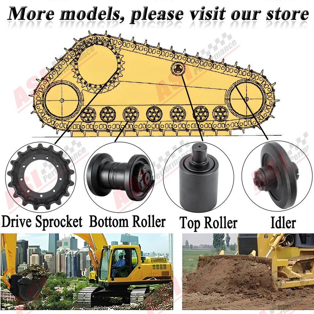 Track Roller Bottom Roller fit John Deere 35D Excavator Undercarriage