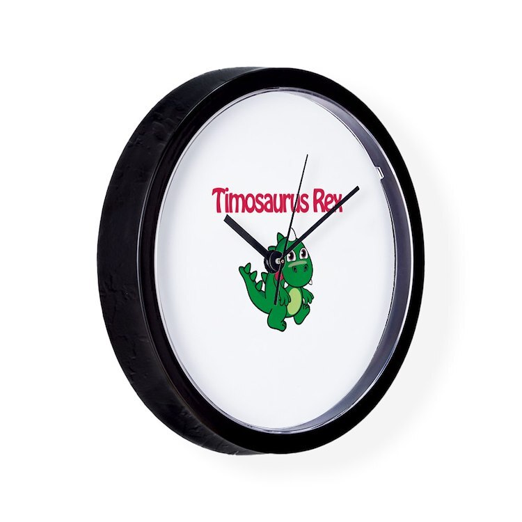 CafePress Timosaurus Rex Unique Decorative 10" Wall Clock (160901412)