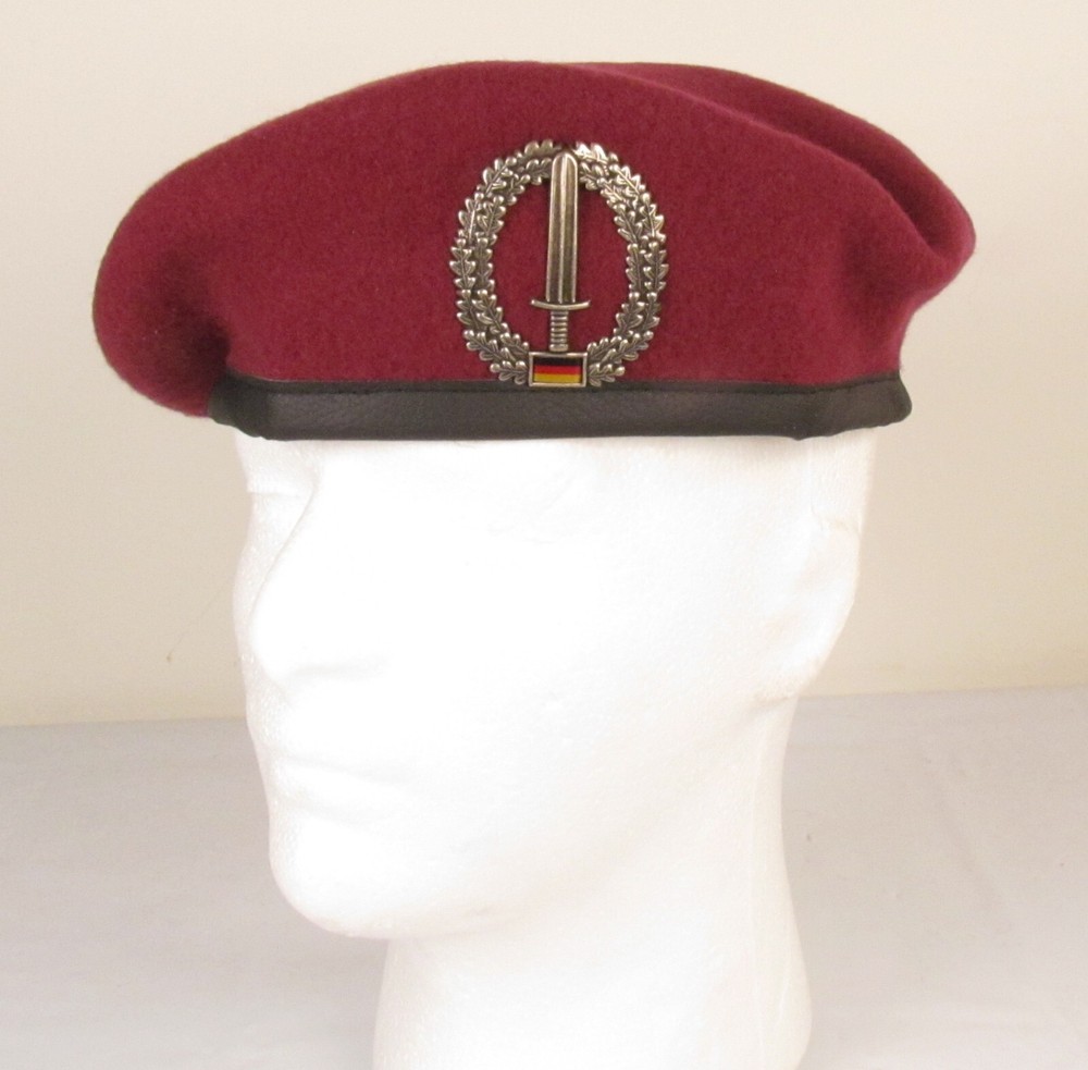 Authentic New German Military Special Operations SOF Maroon Beret J2