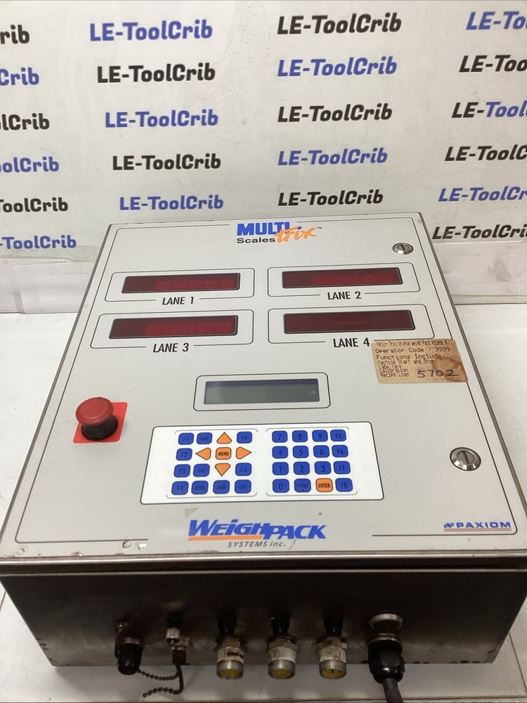 Weighpack Multi-Trix Scale Control System Panel w/ Boards Untested T-980S