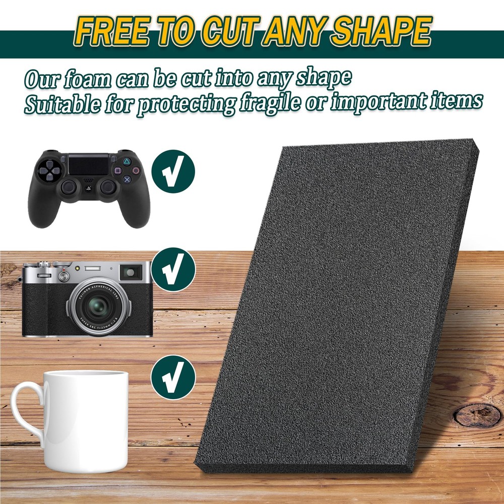 Polyethylene Foam Pads for Packing Foam Sheets Black Cuttable High Density Cus