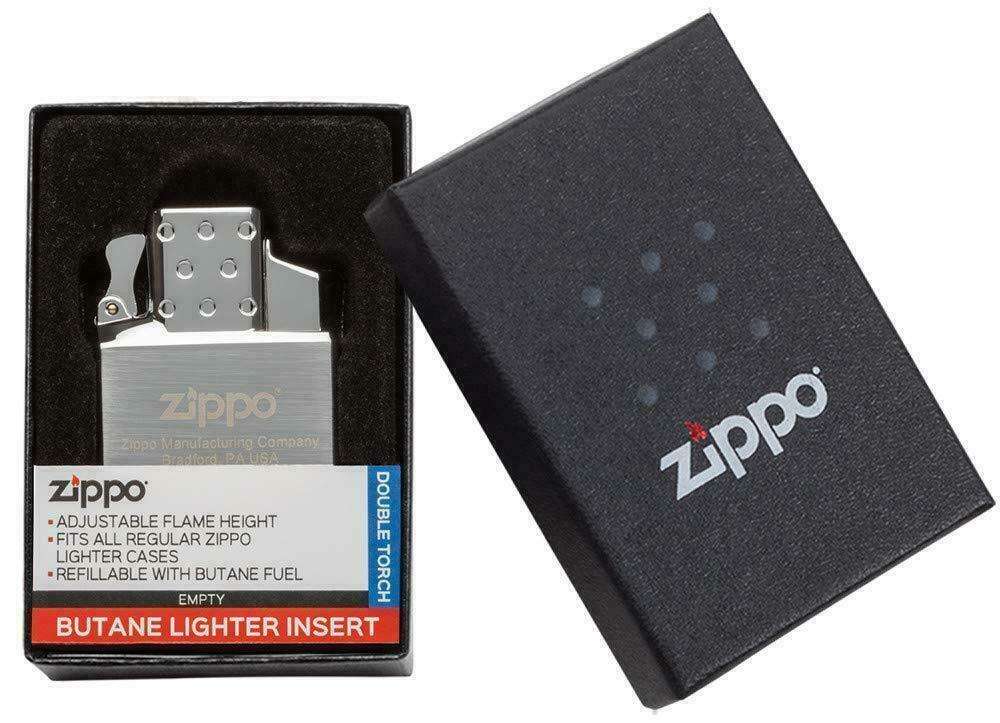 (2 Pack) ZIPPO Butane Double Torch Insert W/ Push-button Piezo Ignition 65827