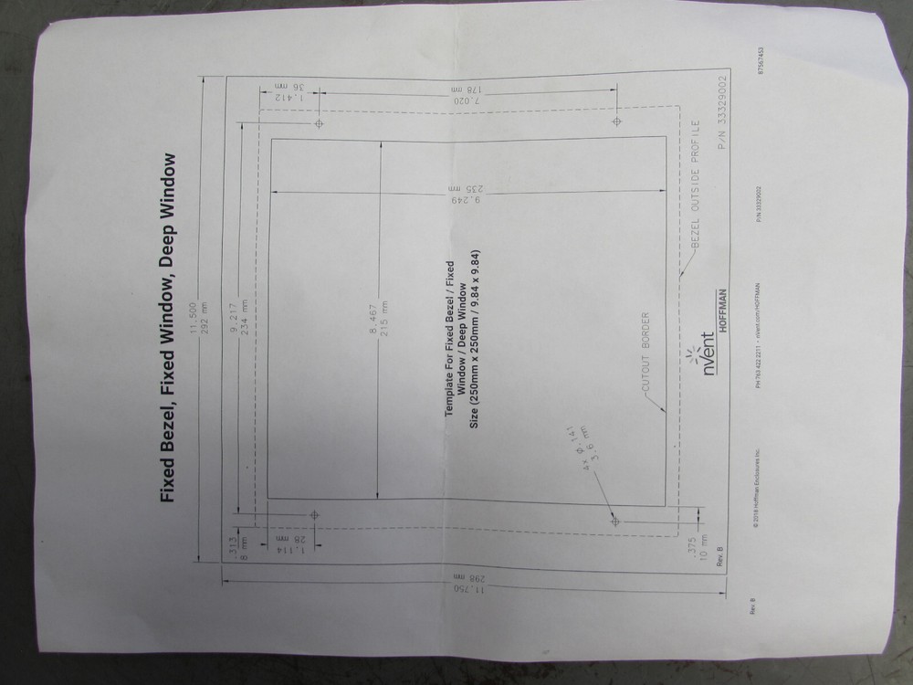 Hoffman Nvent LWHD2525 Large Deep Window NIB