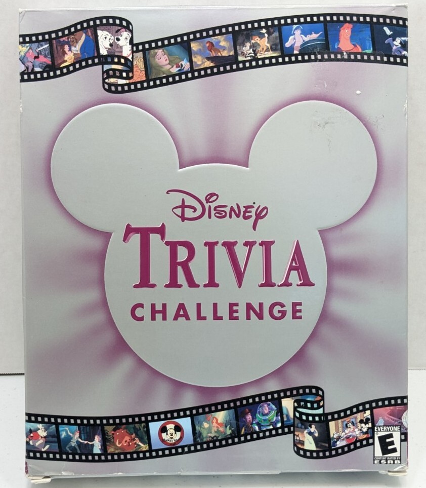 Disney Trivia Challenge Windows 95 98 Mac OS 8.6 NEVER USED NIB CD  software ps2