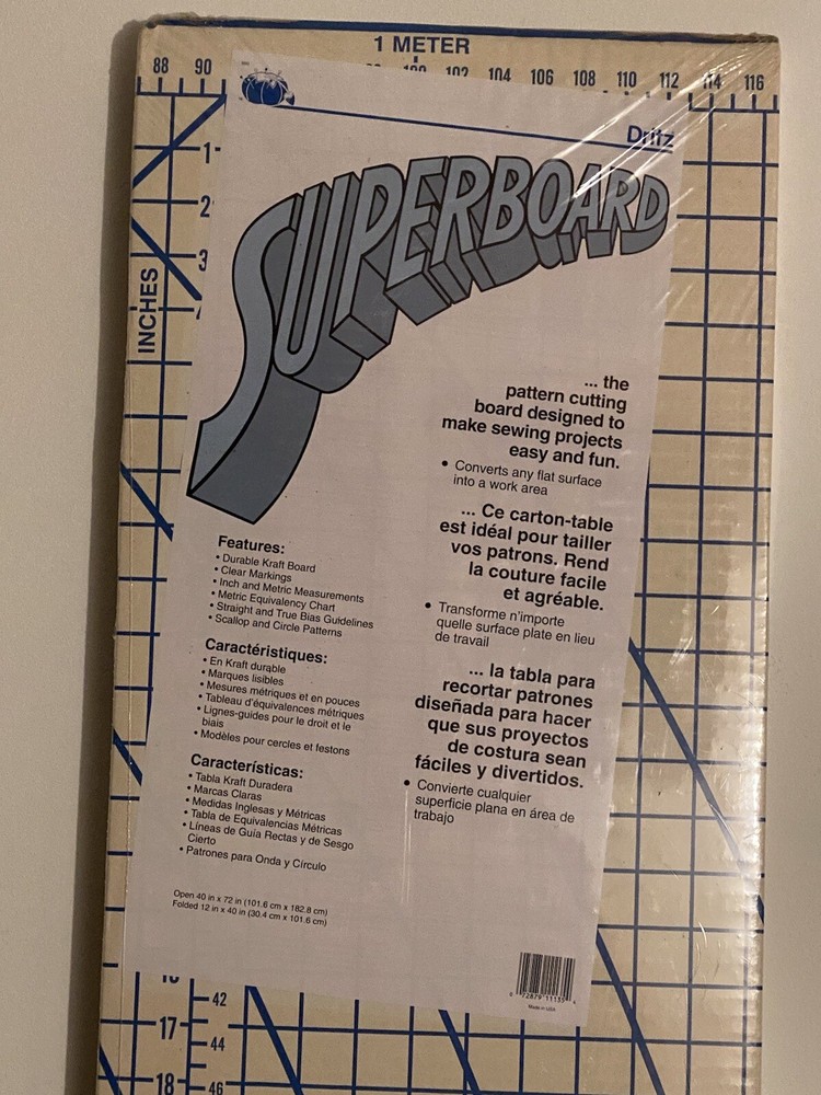 NEW Dritz Superboard Pattern Cutting Board 40”x72” Sealed