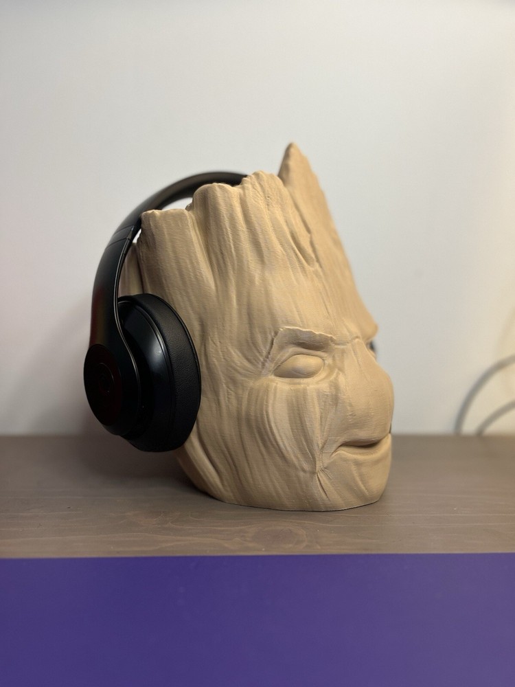3D Printed Groot Headphone Stand, Gamer Headset Stand, Marvel Groot Replica Prop