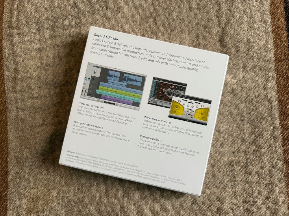 Apple Logic Express 8: Music Editing/Composing - Full Retail version