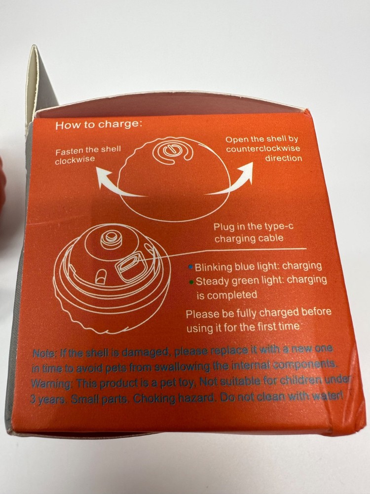 2pk Interactive Automatic Bouncing Ball For dogs Smart Vibrating Toy 2.2 inch