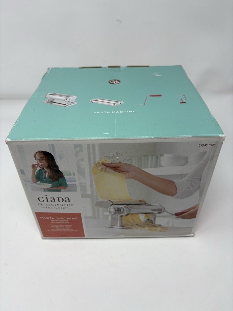 Giada De Laurentis Pasta Maker Roller Machine Giada Stainless Steel Home Kitchen