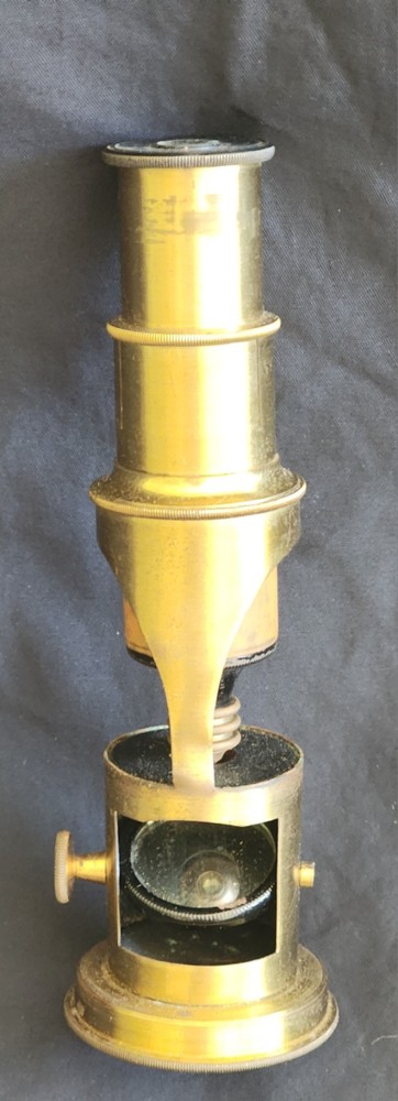 Antique Brass Field Microscope Portable