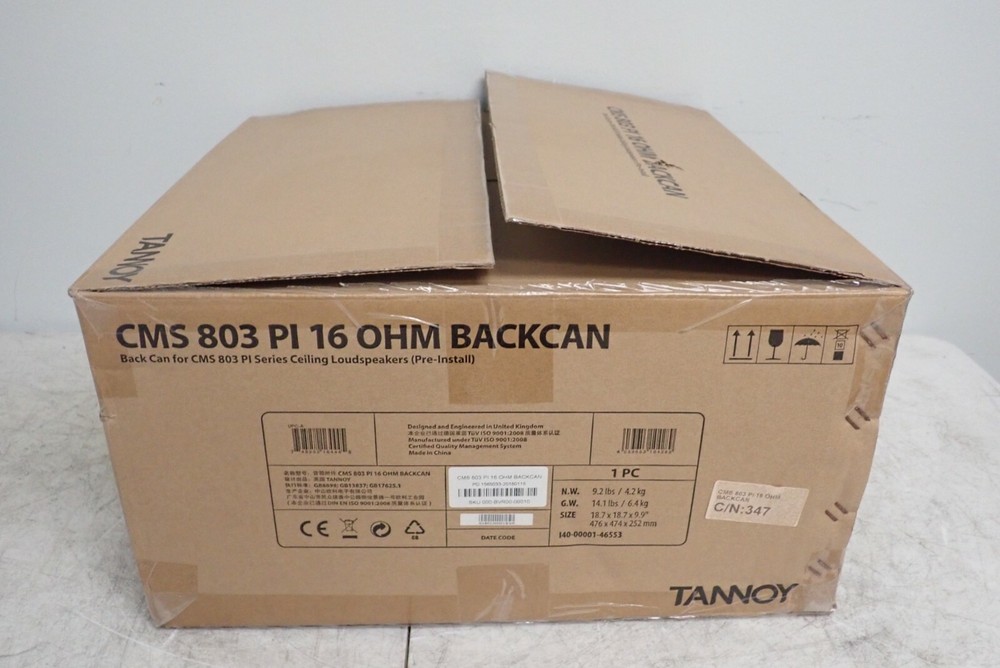 Tannoy CMS 803 PI 16 OHM Backcan - NEW