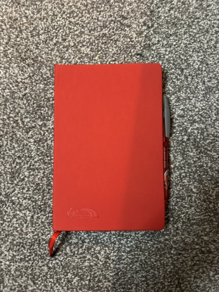 Virgin Trains Notebook and Pen