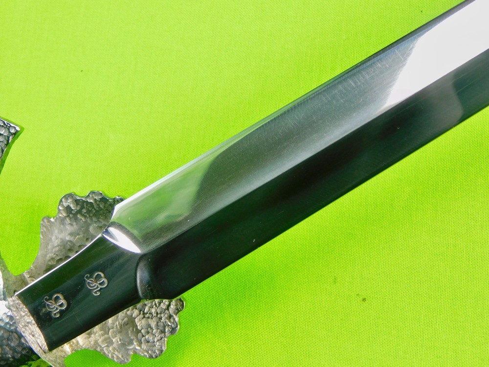 Custom Made Handmade Medieval Style Large Knife Dagger w/ 2 Scabbard