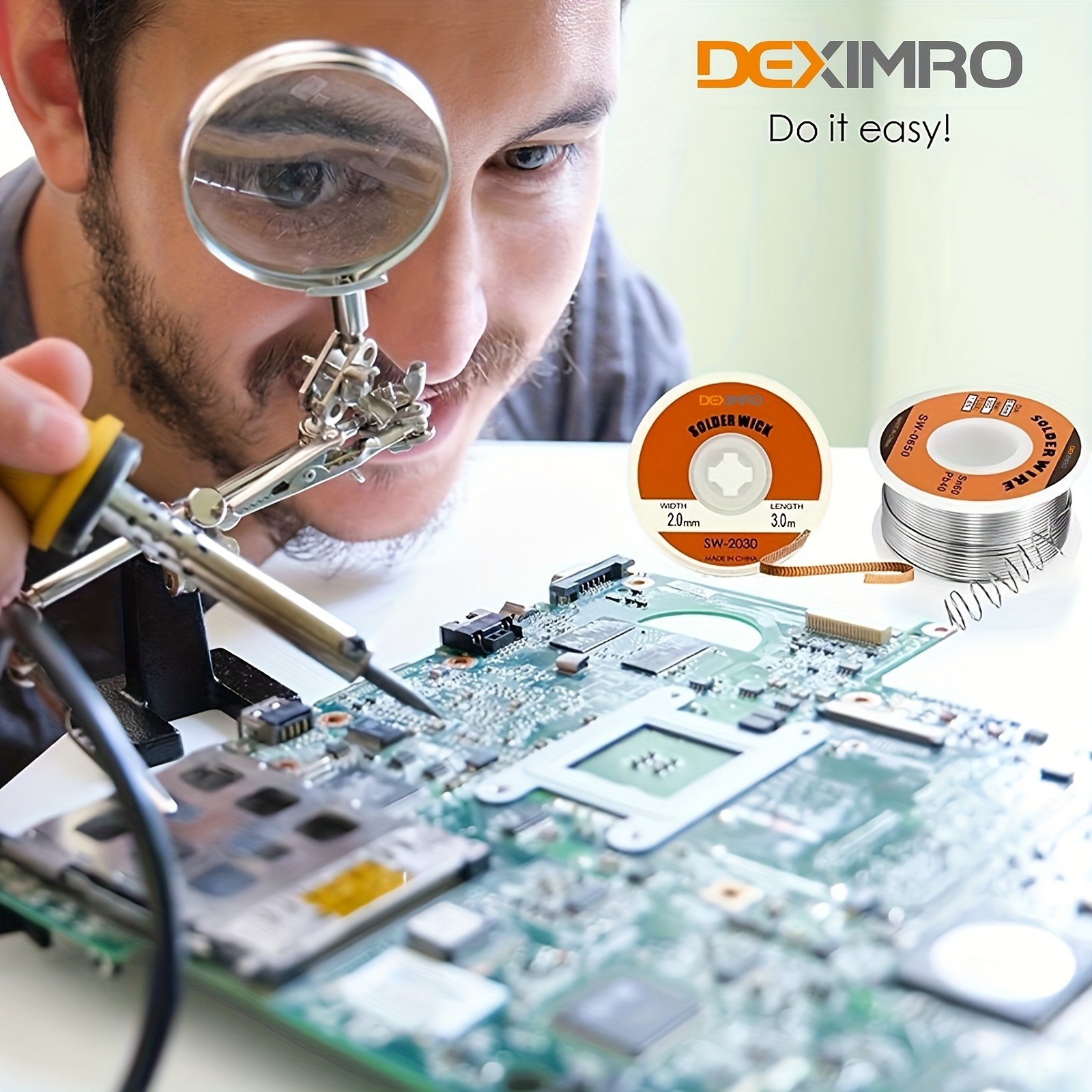 Solder Wire - Sn60/Pb40, 0.8mm Diameter, 50g, Low Melting Point & Fast Soldering