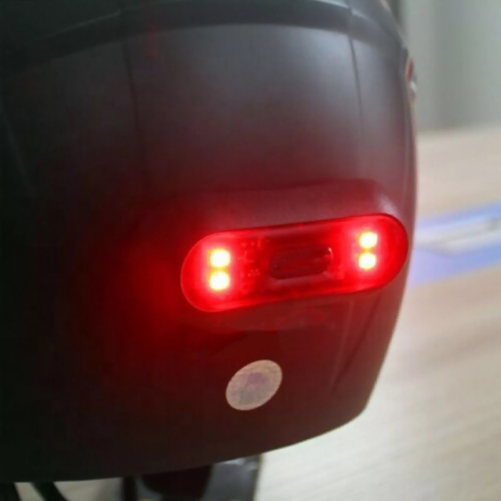 Waterproof Motorcycle Rear LED Helmet Light USB Rechargeable Light Replacement