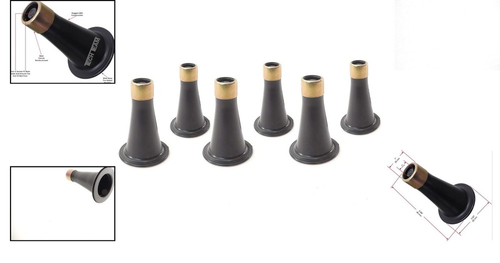 Furniture Elevators – 3½" Black Bed Risers for Stability and Floor Protection