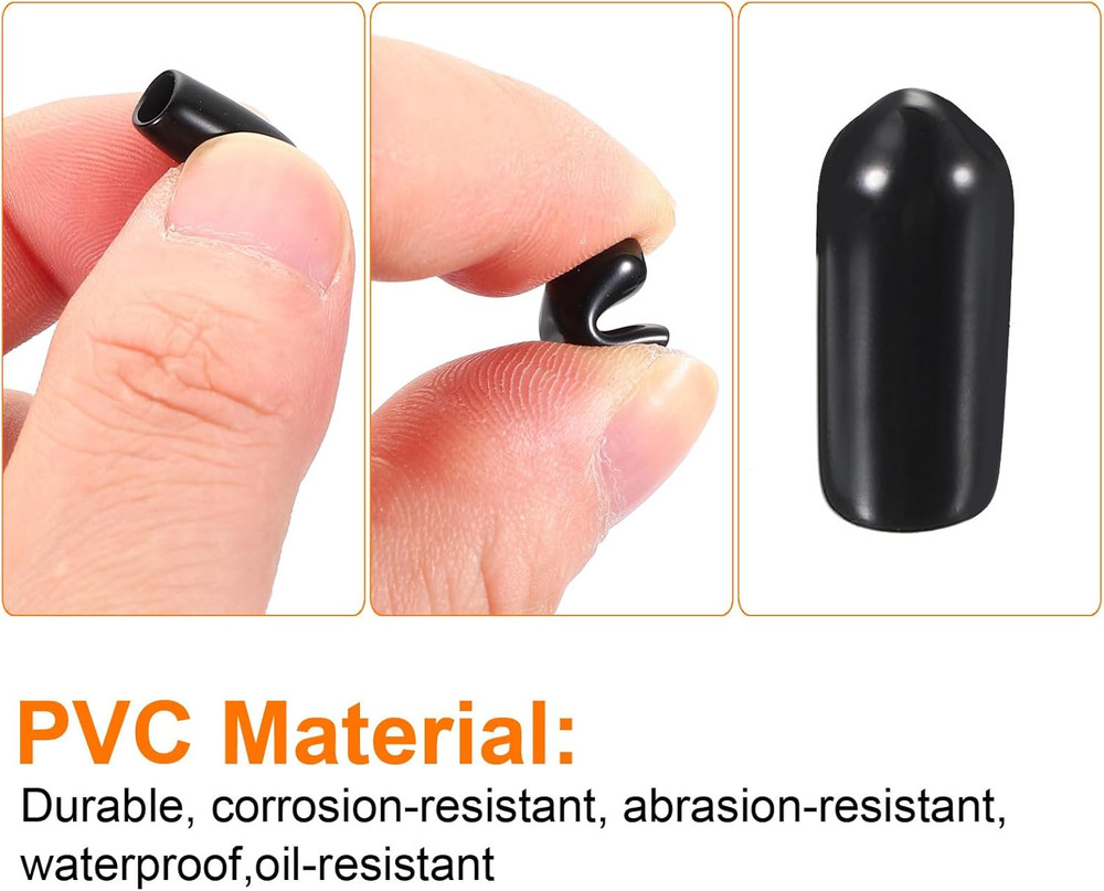 100Pcs Pegboard Hooks Protector Rubber End Caps, Peg Board Hook Flexible Prongs