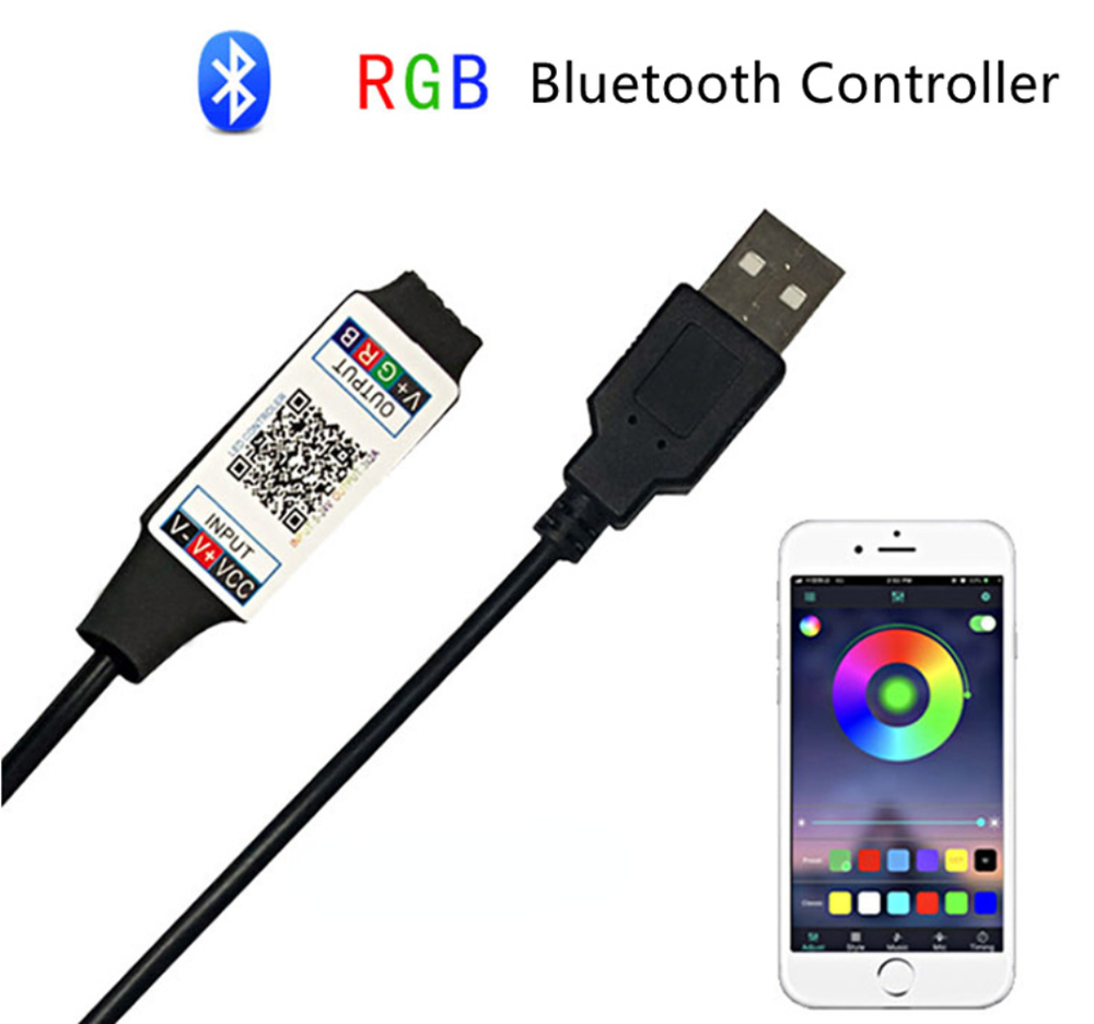 Bluetooth Controller USB 5V 12V 24V LED Controller Light Strip For RGB LED Strip