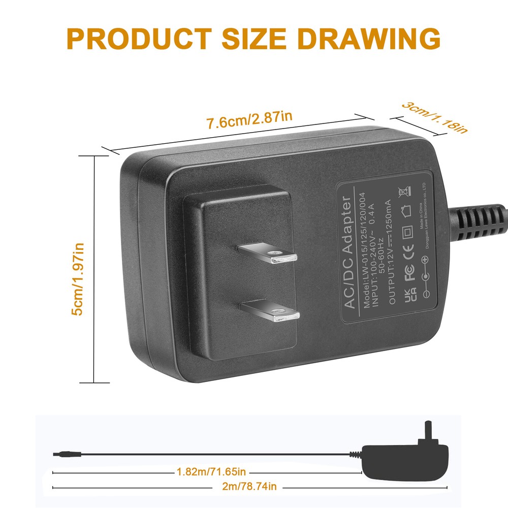 Charger Adapter For Amazon Echo Dot 3rd Gen 4th Gen / Echo Show 5 / Fire TV Cube