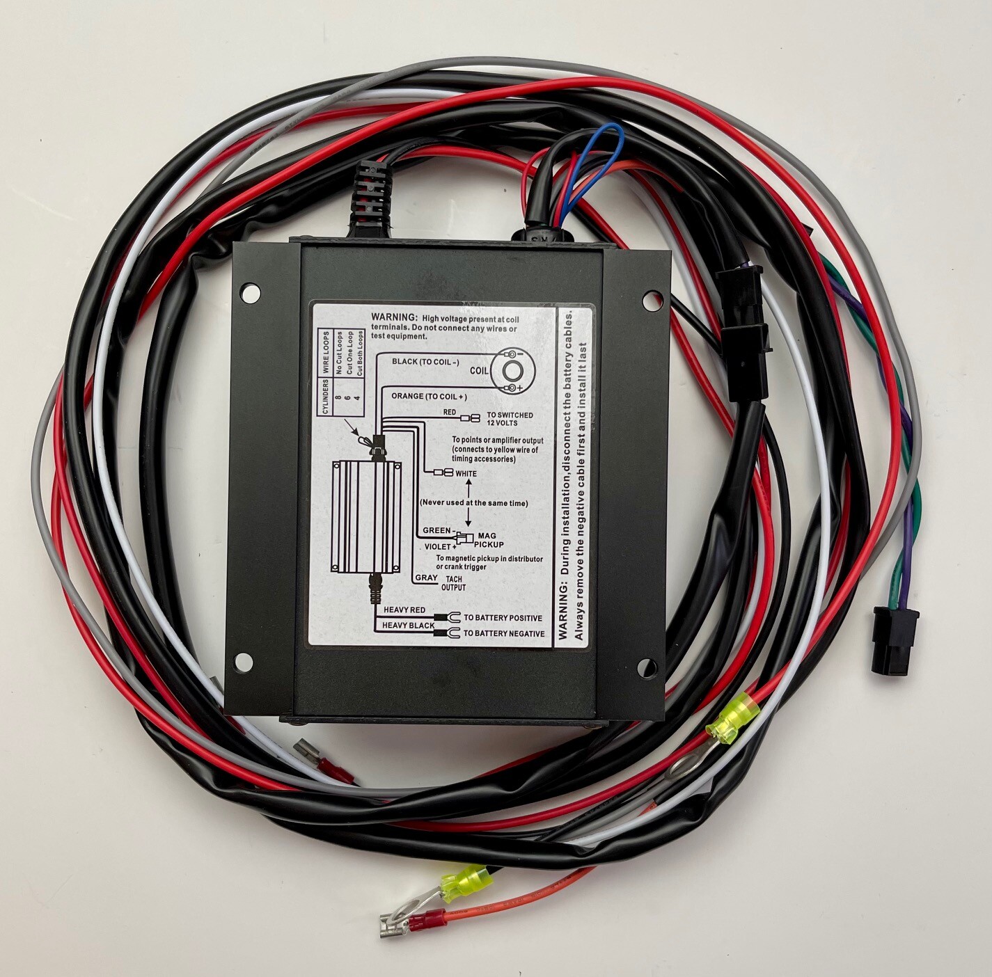 6AL DIGITAL IGNITION CONTROL BOX with REV LIMITER BLACK *MINI IGNITION CDI* TSP