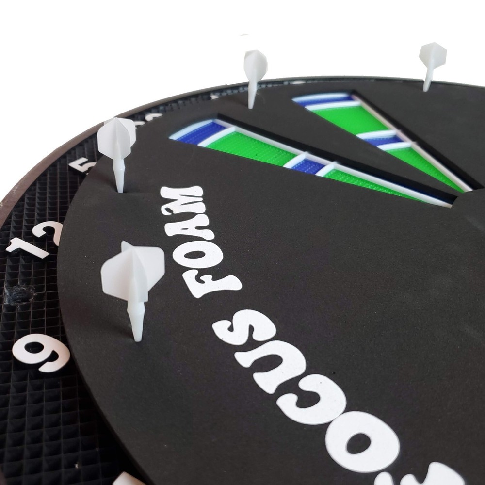 Focus Foam Soft Tip Doubles Triples Electronic Dartboard Training Pad (15.5")