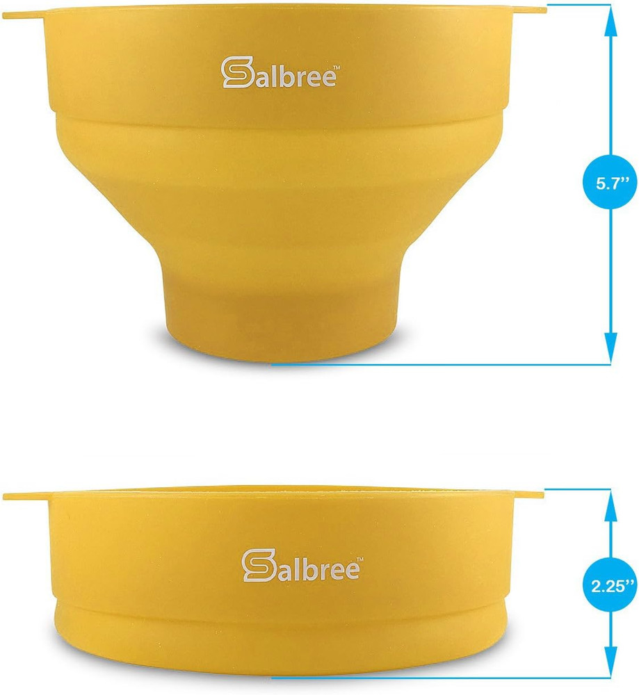 The Original Collapsible Silicone Microwave Popcorn Popper Maker Machine, Micro