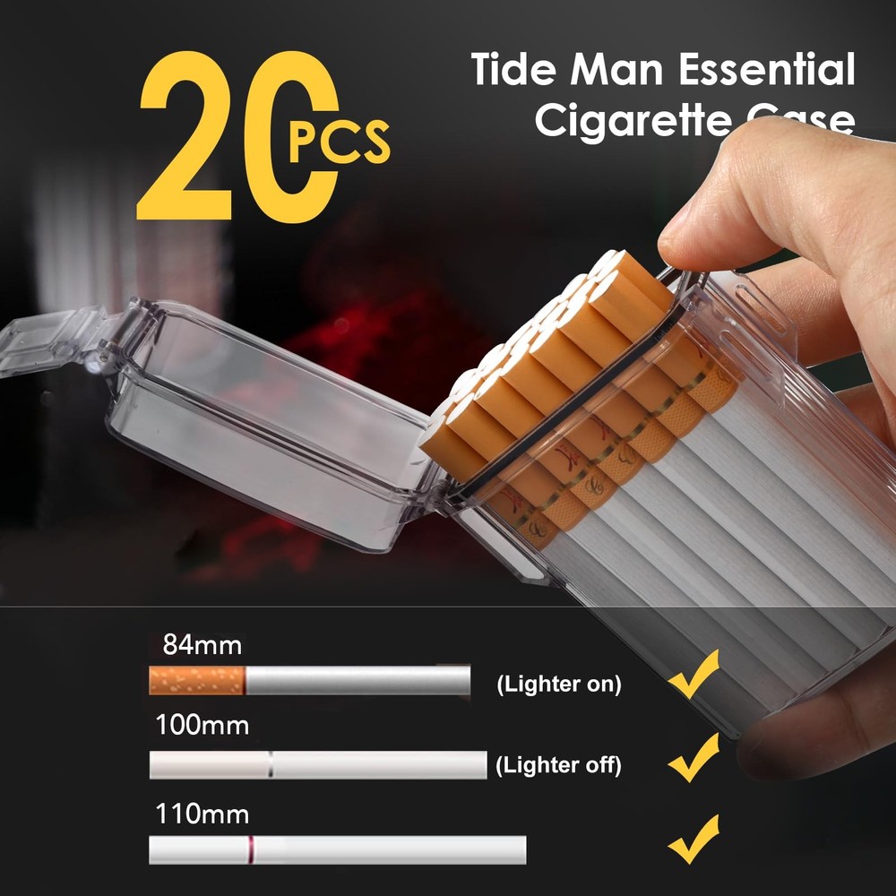 Masseul Module Box, Waterproof Cigarette Case, Cigarettes Case for 100mm King...