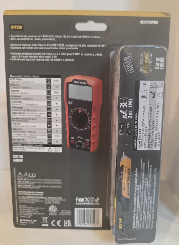 NIP Klein Tools MM320 Electrical Test Kit