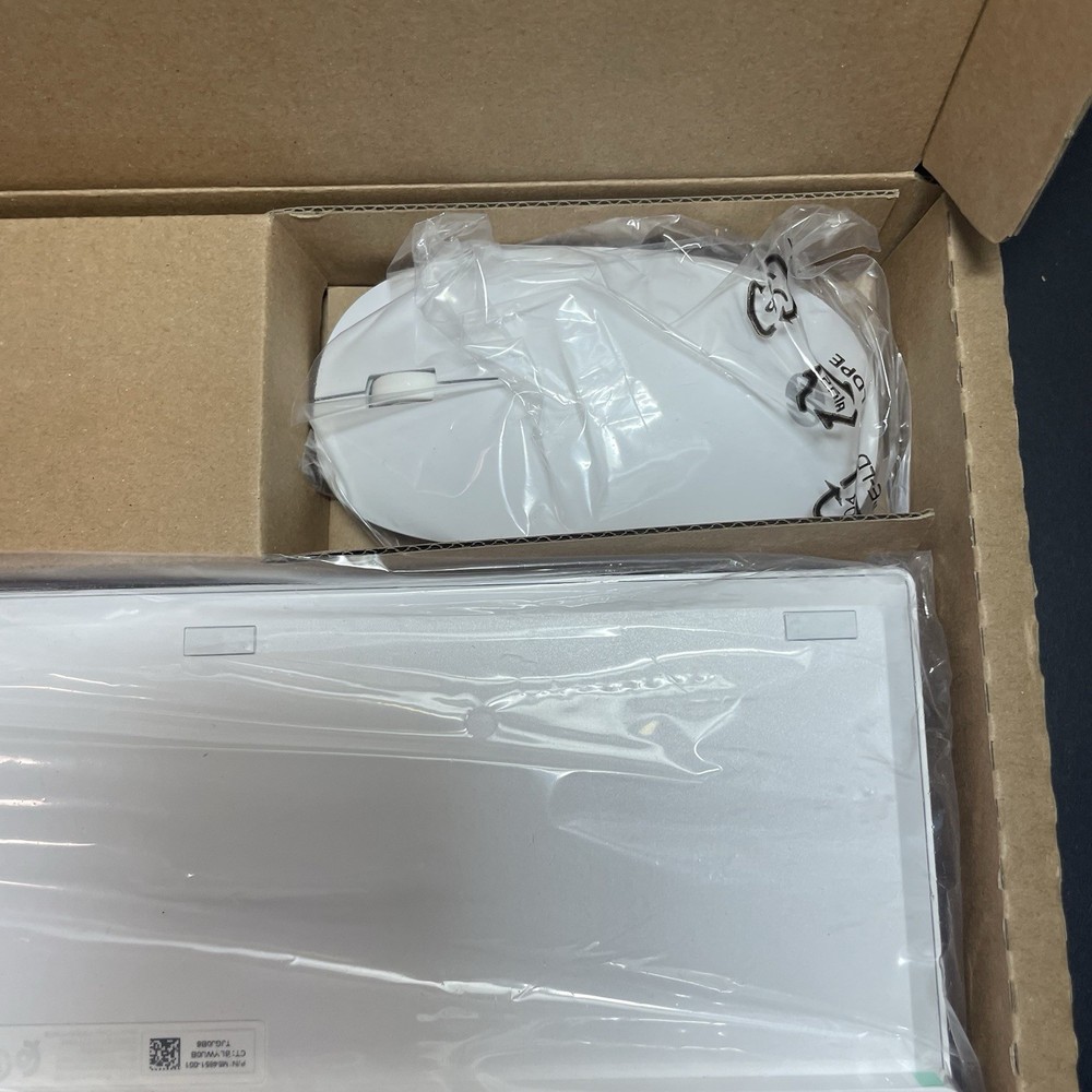 HP 310 White Wired Keyboard and Mouse Combo New
