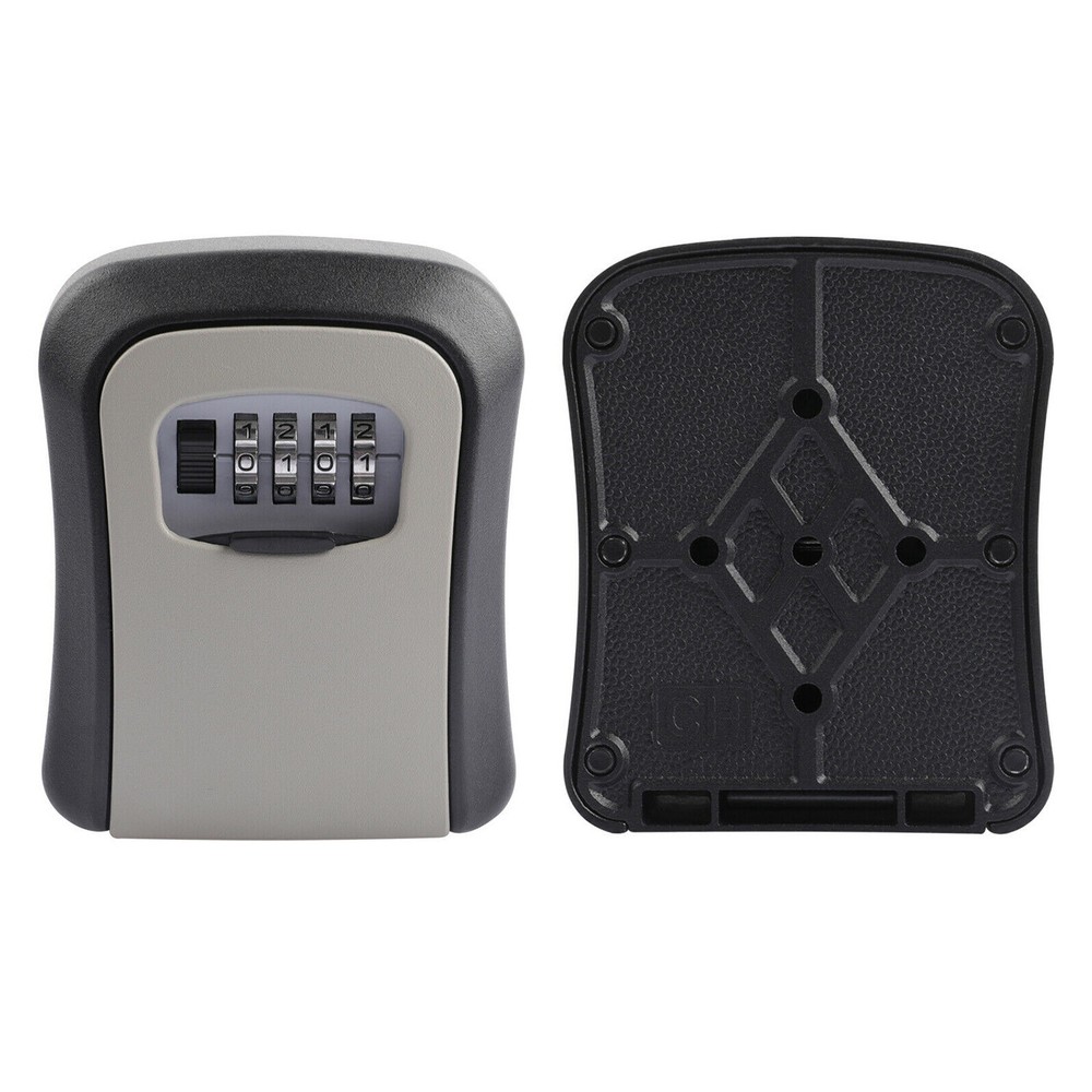 4 Digit Key Safe Lock Box Wall Mount Combination Security Storage Case Organizer
