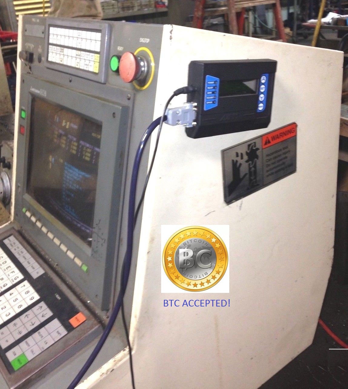 CNC Program Transfer Device - USB flash drive to RS232 converter for CNC machine