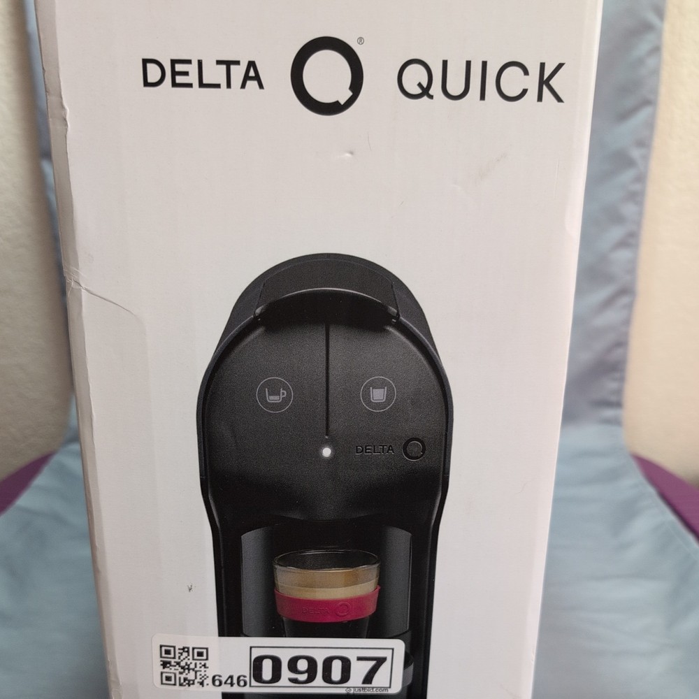 Delta Q Quick Espresso Machine Compact Capsule Coffee Maker Anthracite - Pods On