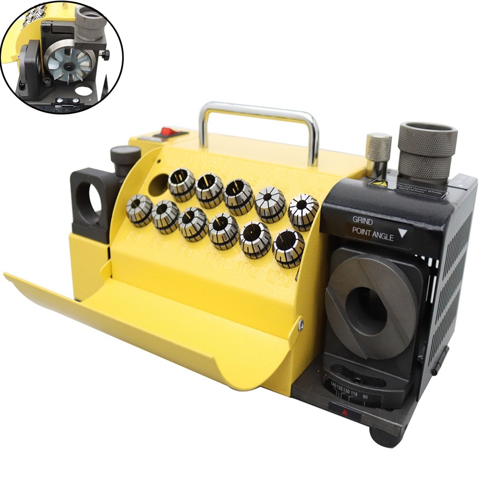 Electric Drill Bit Grinder Sharpener for ф3-ф13mm Drill Bits with 11 Collet 110V